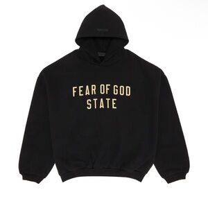Fear of God Essentials Fleece Hoodie 'Black'